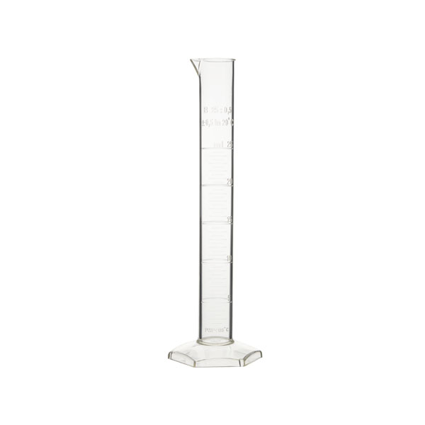 Measuring cylinder hexagonal base, PMP, class B - Image 2