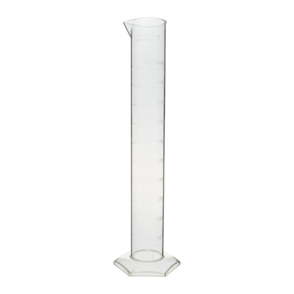Measuring cylinder hexagonal base, PMP, class B - Image 5