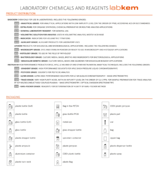 LABORATORY CHEMICALS AND REAGENTS labkem - Labbox Export