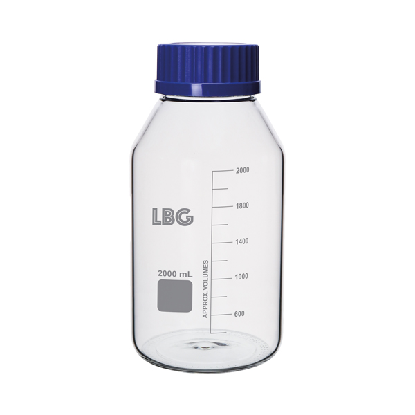 GRADUATED BOTTLE WITH ISO THREAD, MADE OF BOROSILICATE GLASS 3.3, WIDE MOUTH - Image 4