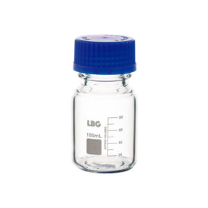 REAGENT GRADUATED BOTTLE WITH ISO THREAD, BOROSILICATE 3.3
