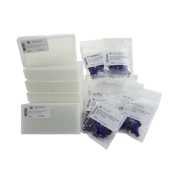 SAVING PACKAGE: KIT OF 1000 SCREW VIALS AND 1000 SCREW CAPS WITH SEPTUM