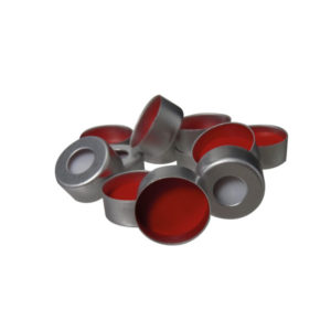 ALUMINUM CRIMP CAP WITH SEPTA SILICONE/PTFE